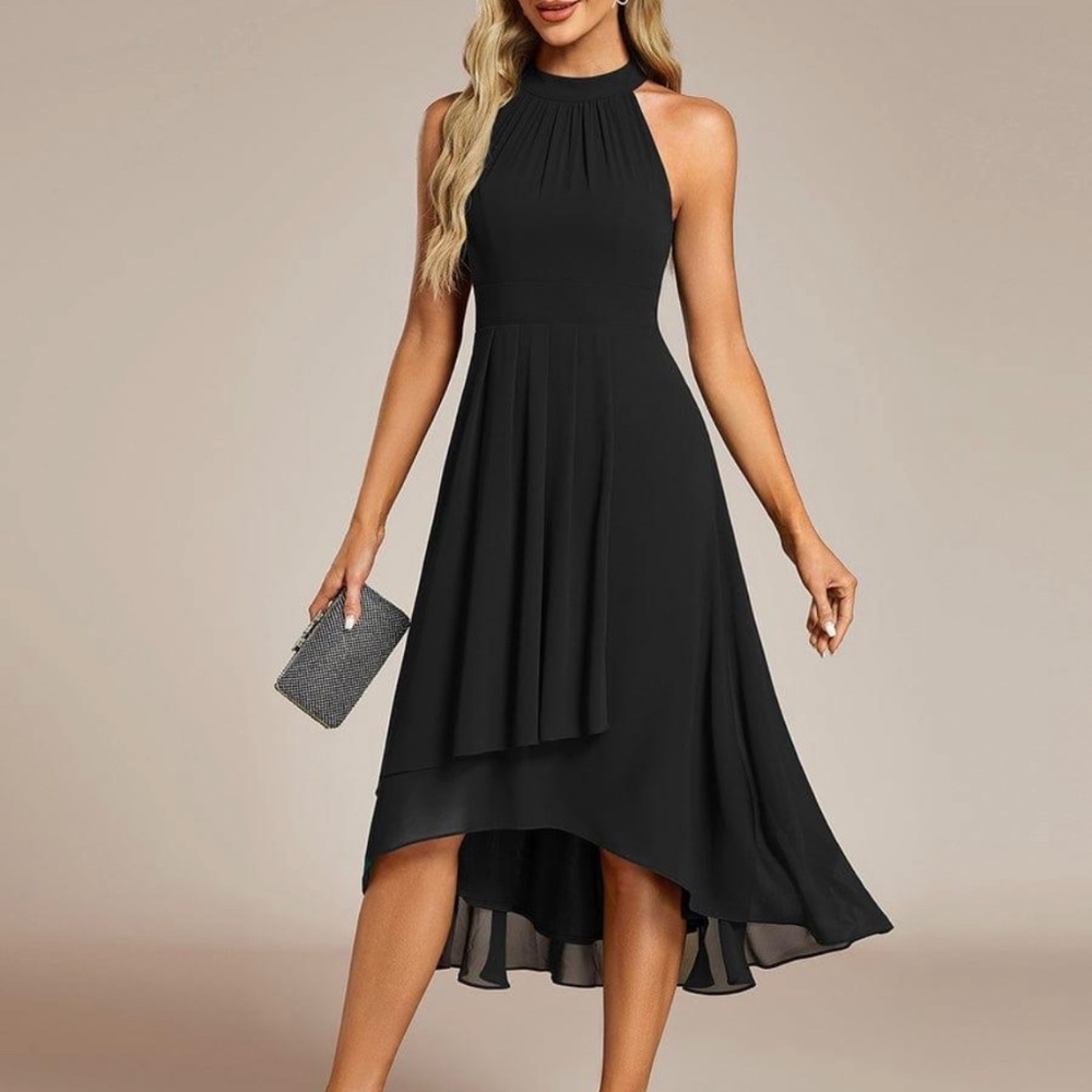 Black Chiffon Dress